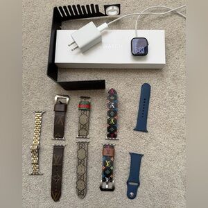 Apple Smartwatch series 10 with Silver Case and Blue Band 42 mm GPS + Cellular